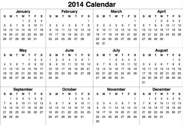 January 2024 Calendar without Lines Free PNG Image ｜ Illustoon