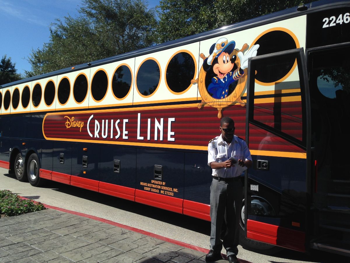 disney cruise line bus