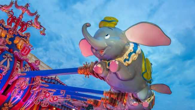 pink flying elephant