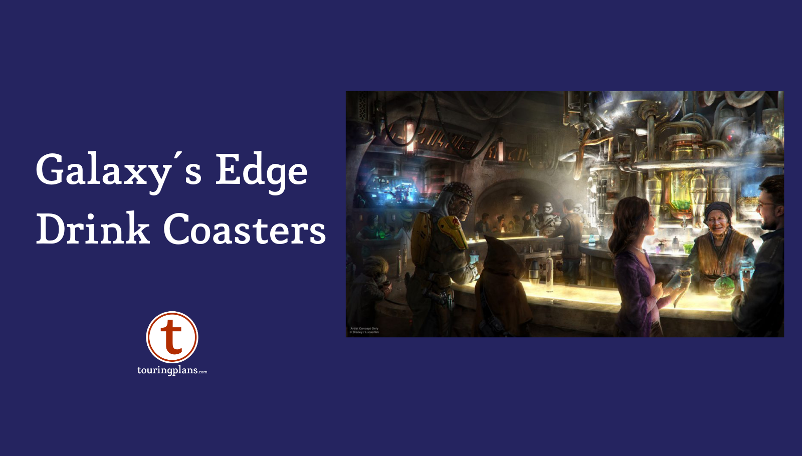 STAR WARS: Galaxy's Edge -- Oga's Cantina Coasters (NEW) (COMPLETE SET)