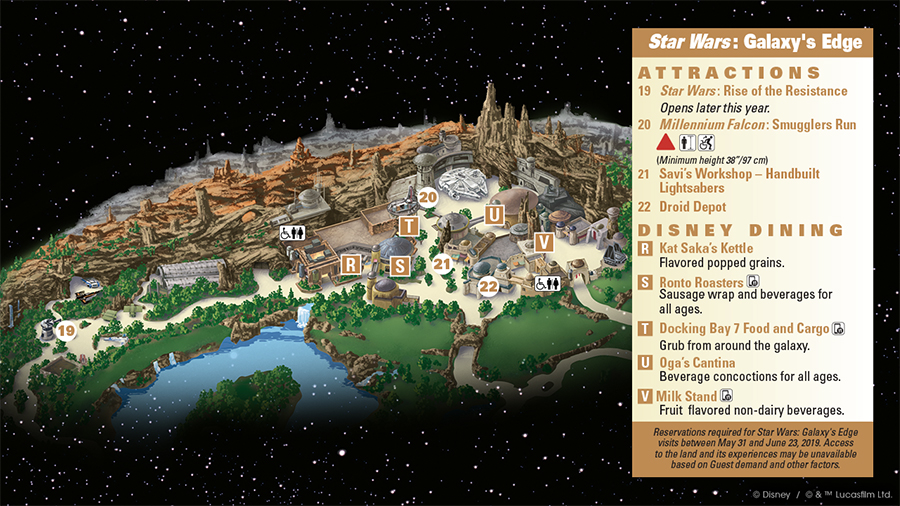 First Look at Disneyland After Dark: Star Wars Nite Map