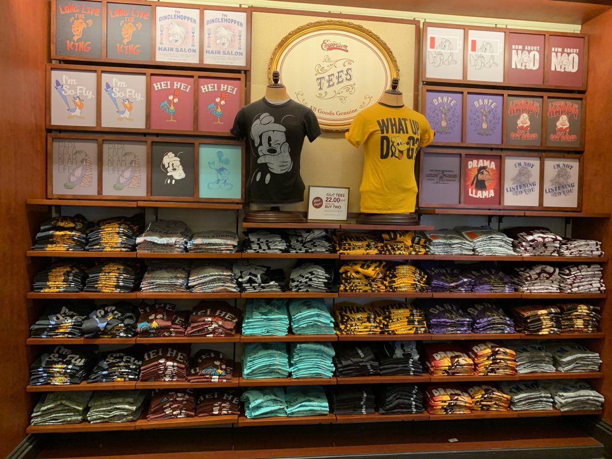 New T-Shirt Walls at the Emporium | TouringPlans.com Blog