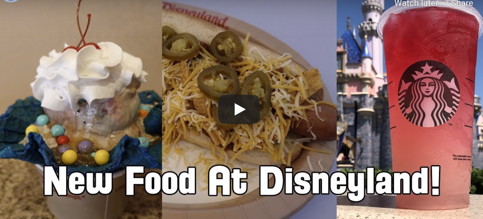VIDEO New Foods of Disneyland Blog