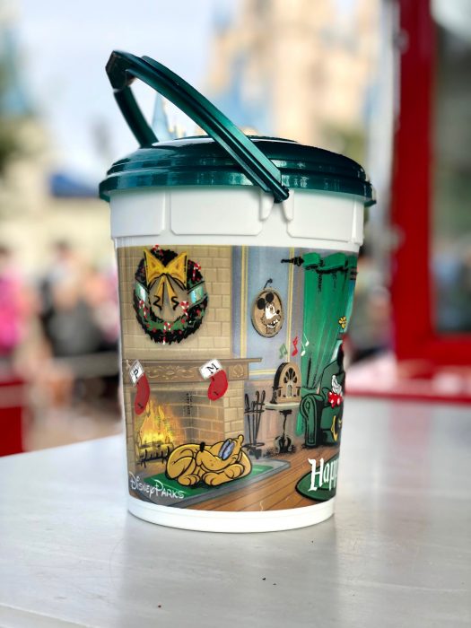 New Holiday-Themed Popcorn Bucket at WDW Carts