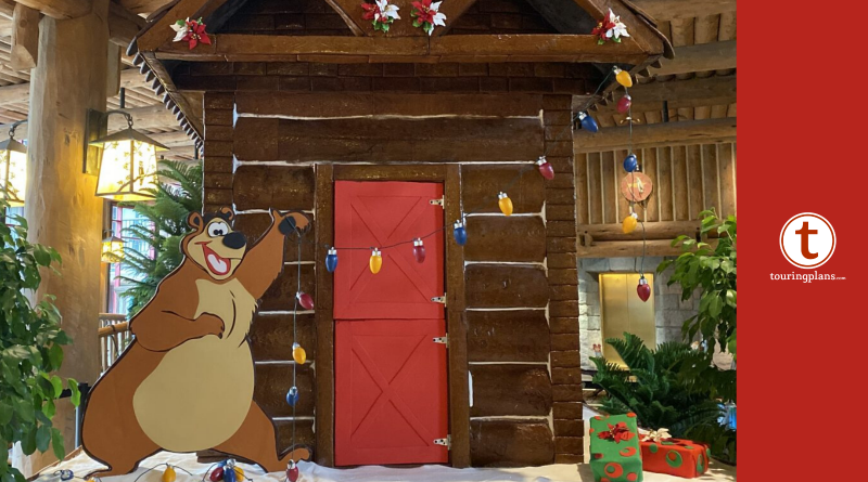 Christmas Gingerbread House at Wilderness Lodge - Disney Tourist Blog