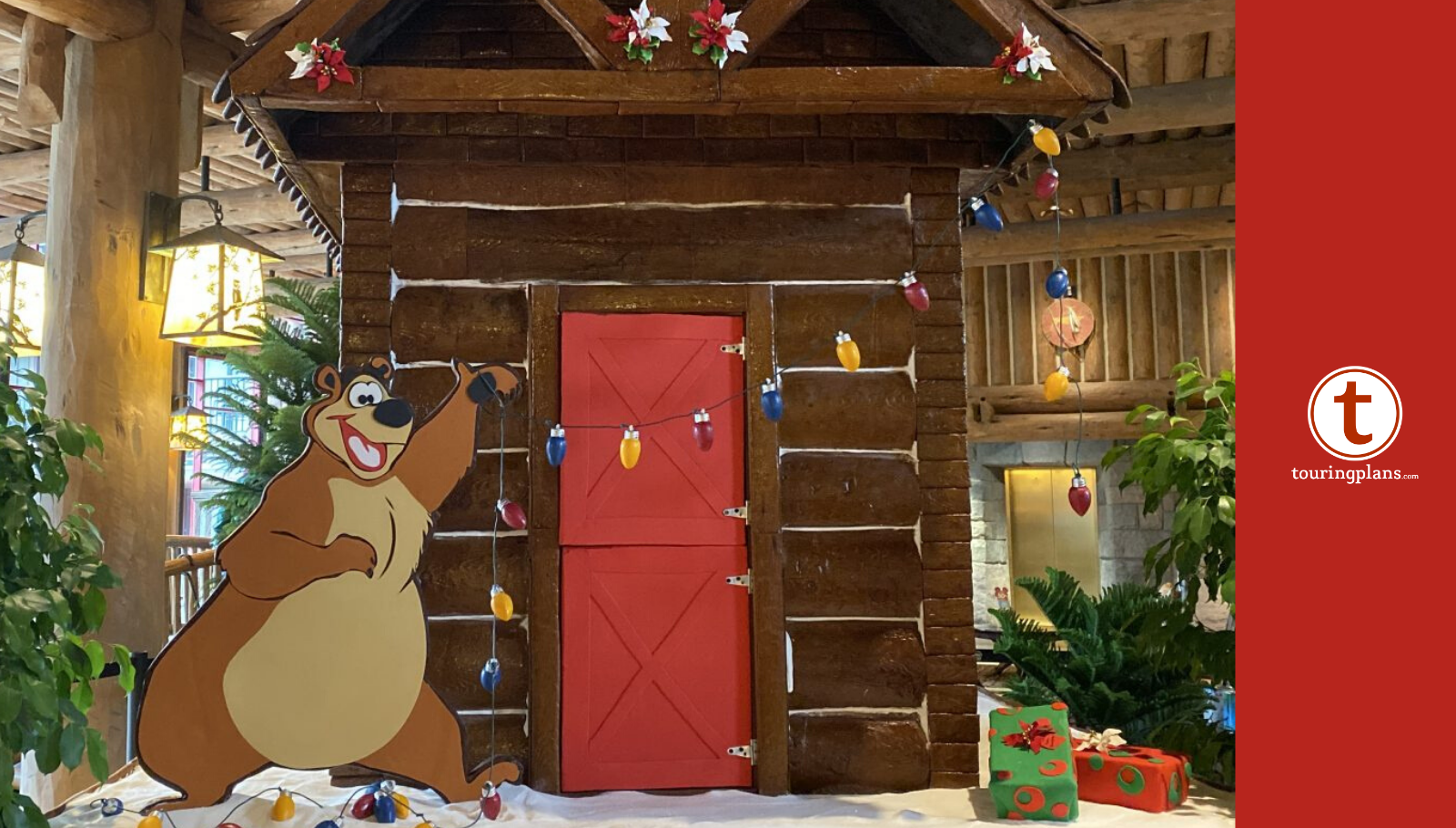 Christmas Gingerbread House at Wilderness Lodge - Disney Tourist Blog
