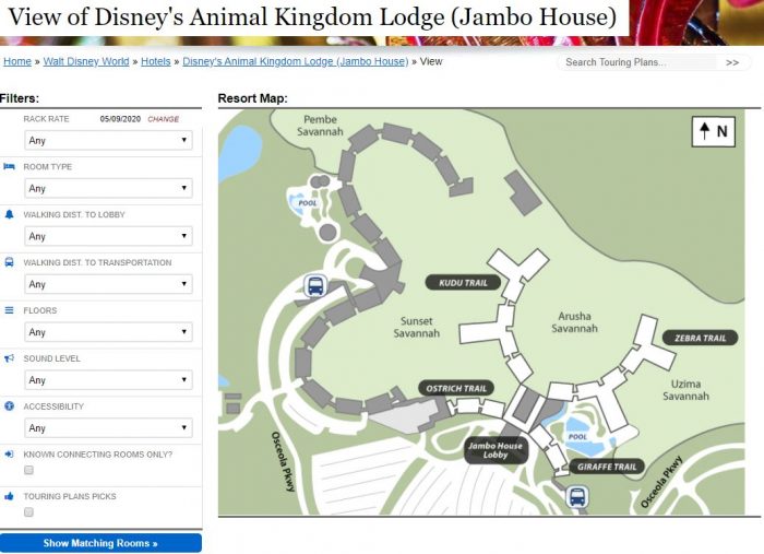 Pool area map  Disney's Animal Kingdom Lodge Fan Site