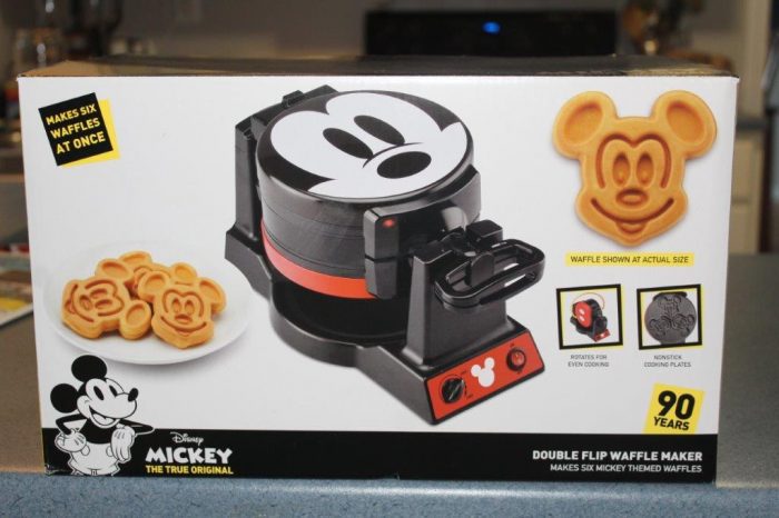Chocolate Chip Mickey Mouse Waffles - using Disney Parks' Recipe