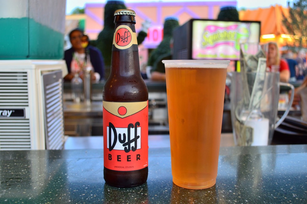 The Simpsons Universal Studios Parks Duff Beer Bottle Insulator