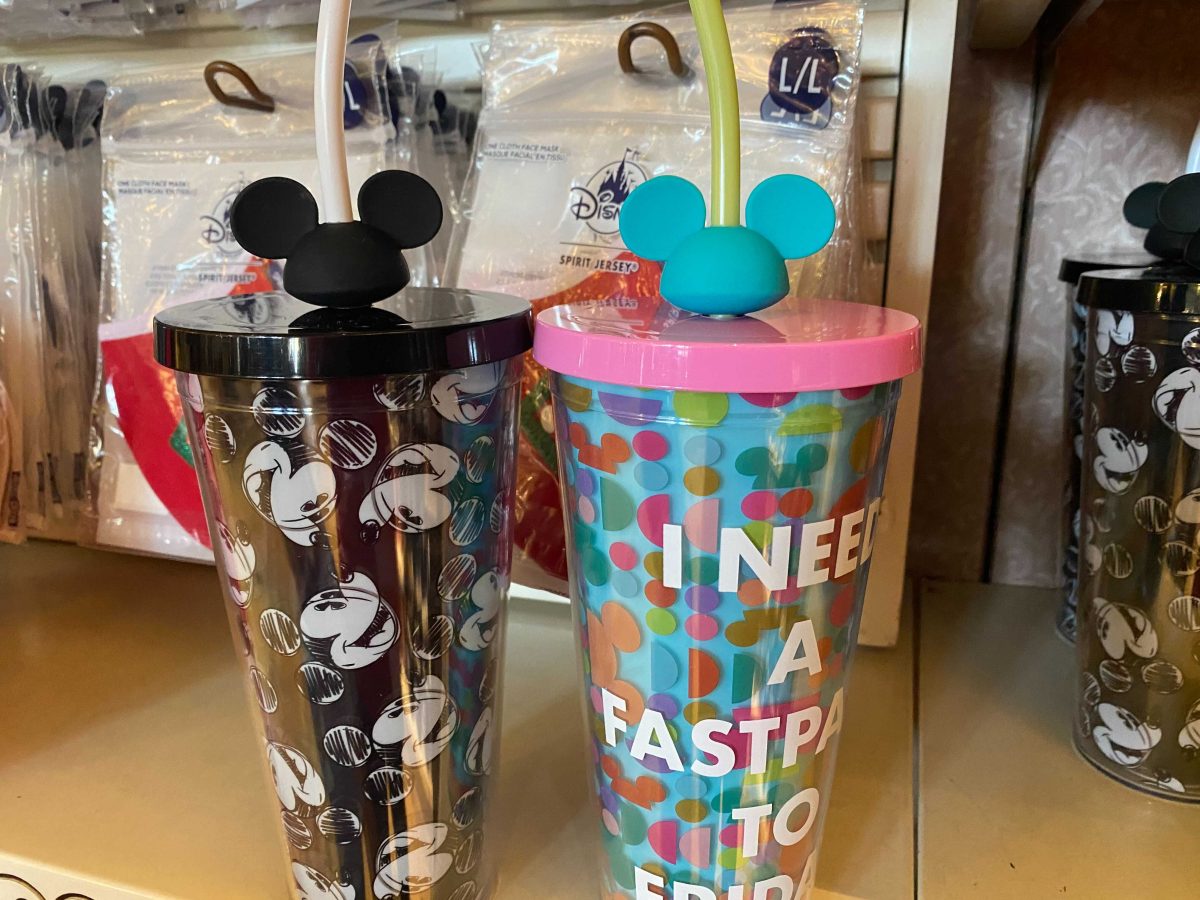 Disney Tumbler with Straw - Mickey Magic Kingdom 45th Anniversary