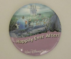 Disney Souvenir Button - Happily Ever After - Rings