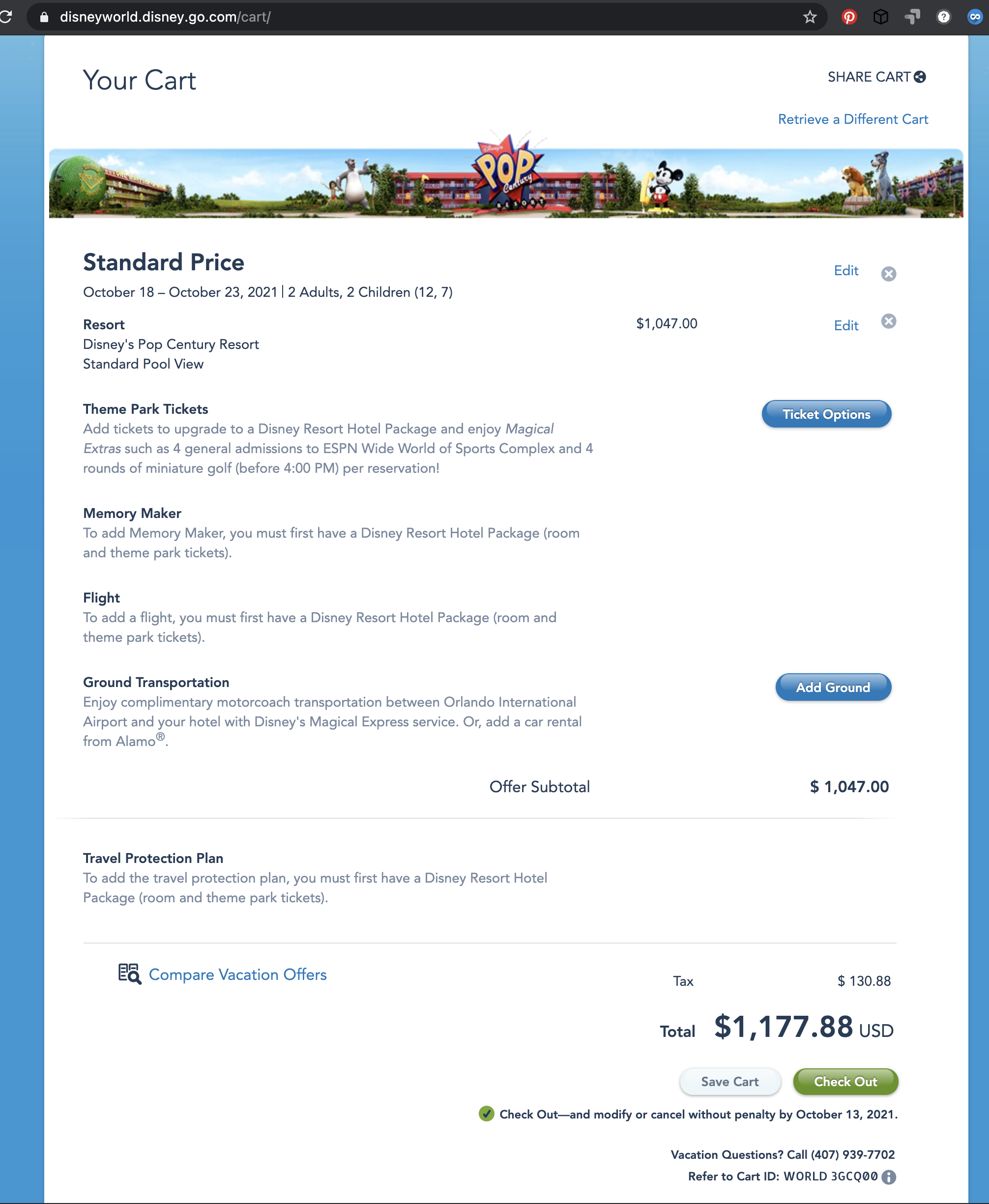 An Update on Walt Disney World Resort Reservations