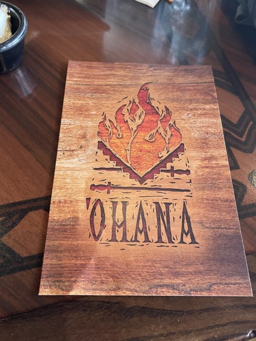 Disney World Polynesian Resort Ohana Poem Restaurant Scrapbook Die