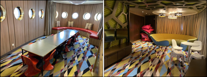 Interior of the kids areas on the Crystal Symphony