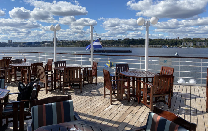 Outside Seating at the Marketplace on Deck 11, Crystal Symphony