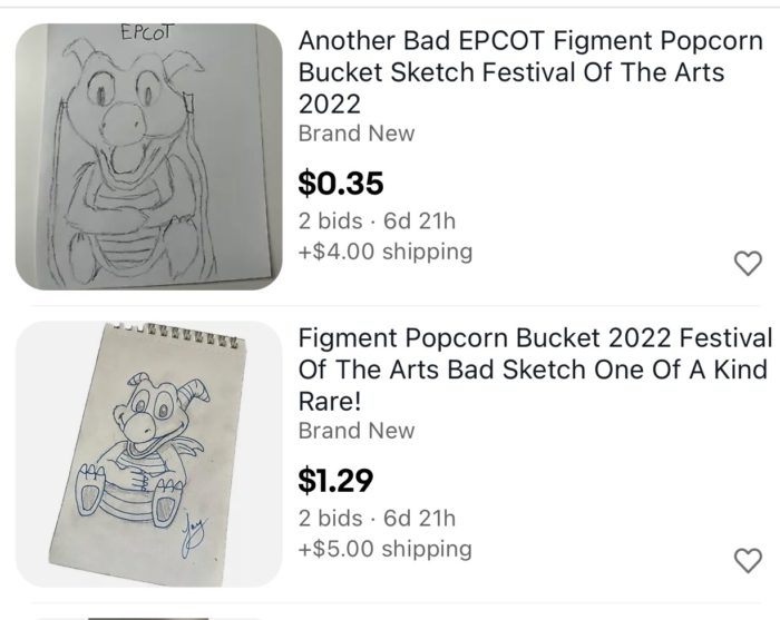 figment popcorn bucket drawing