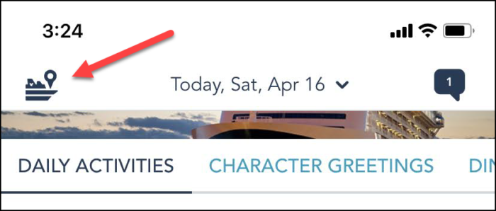 Where to find deck plans in DCL Navigator app