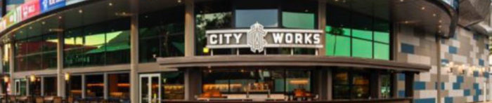 Where to park and directions for City Works in Disney Springs section image: The City Works Sign