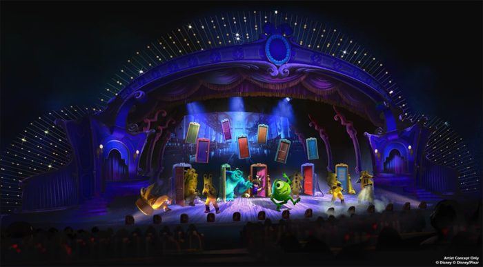 Concept art for Pixar Stage show coming to Walt Disney Studios Park