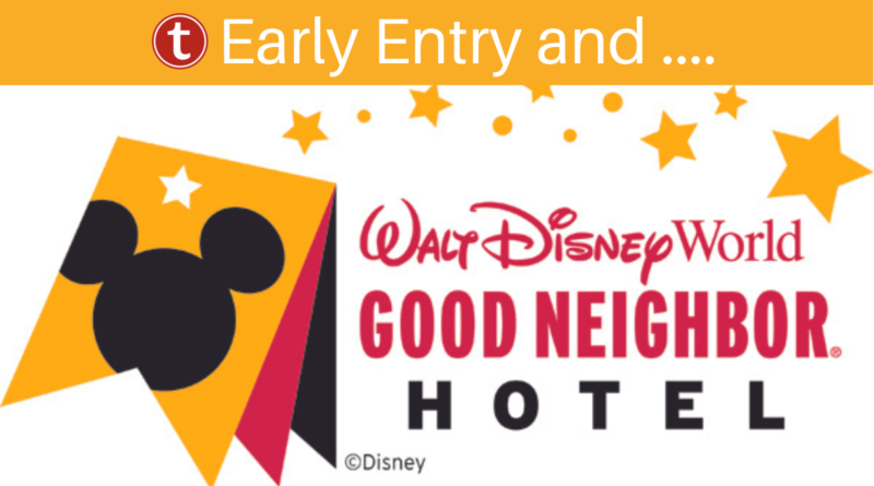 How to use Early Entry when staying at a Disney Good Neighbor hotel
