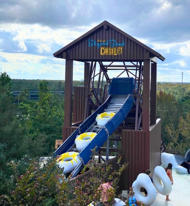 The float pick-up station at the top of Runoff Rapids.