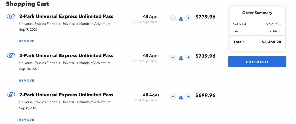 Theme Park Express Passes - Villatel