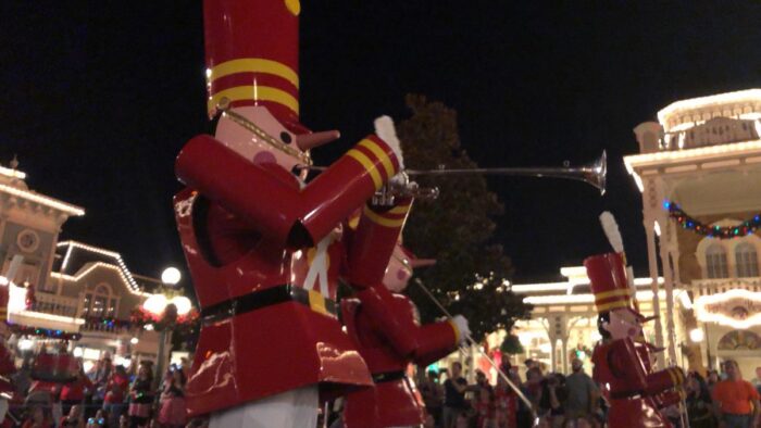 Mickey's Very Merry Christmas Party parade soldiers