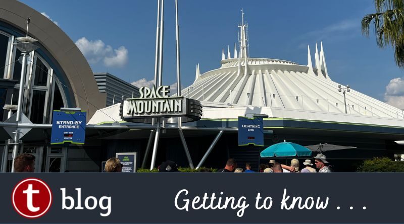 Getting to Know Space Mountain cover image showing the entrance and the iconic dome