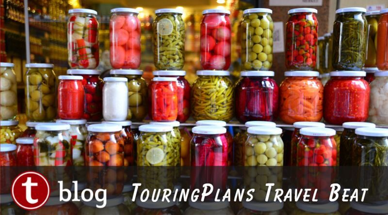 Travel beat cover image featuring jars of pickles in honor of the pickle milkshake