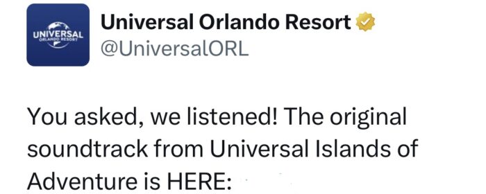 Universal Re-Releases Islands of Adventure Soundtrack