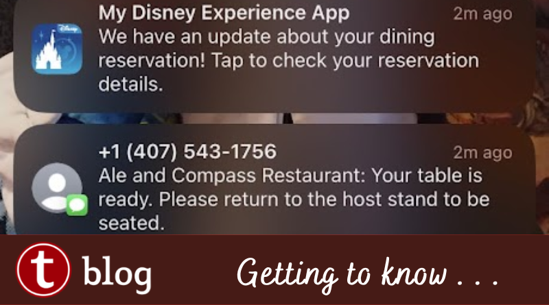 Walk Up Waitlist cover image showing a phone screen with notifications that the table is ready