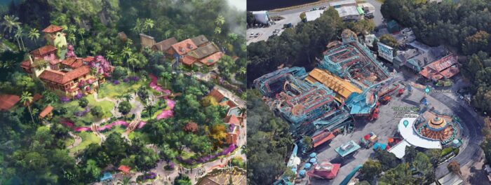 bioreconstruct on X: Aerial look at Universal Orlando Team Member parking.  The parking garage was expanded last year, the right-most section.   / X